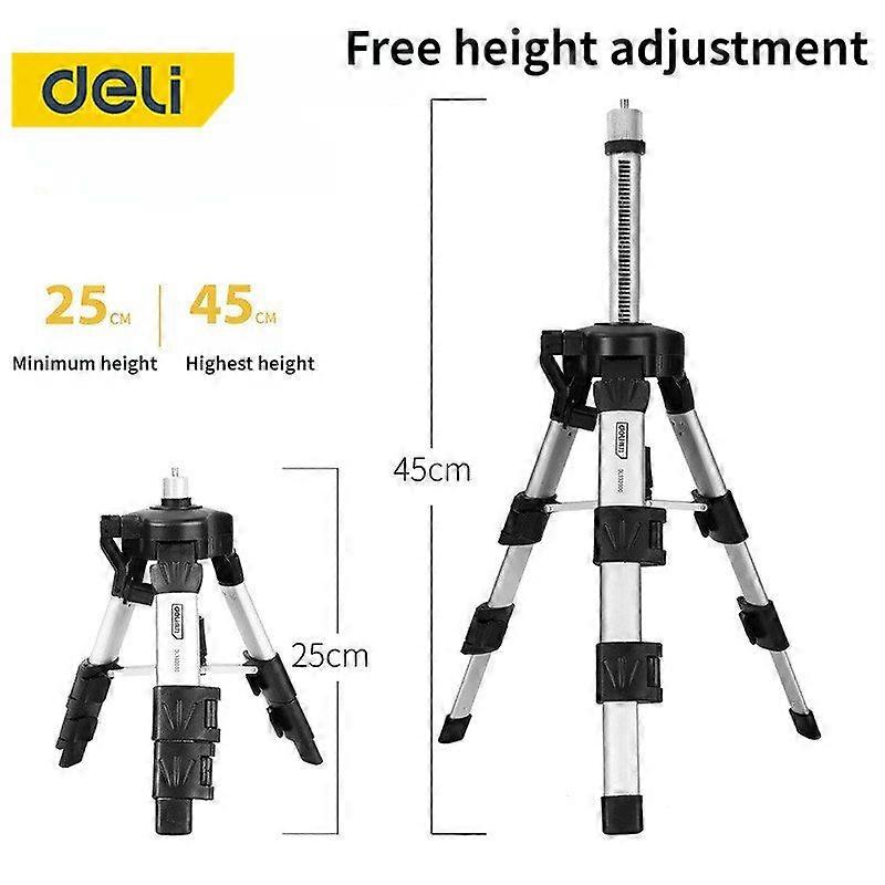 deli Laser Level Green Radius 2/3/5 Cross Lines SelfLeveling 360 Rotatable Indoor Outdoor Alternating Direct Horizontal Vertical