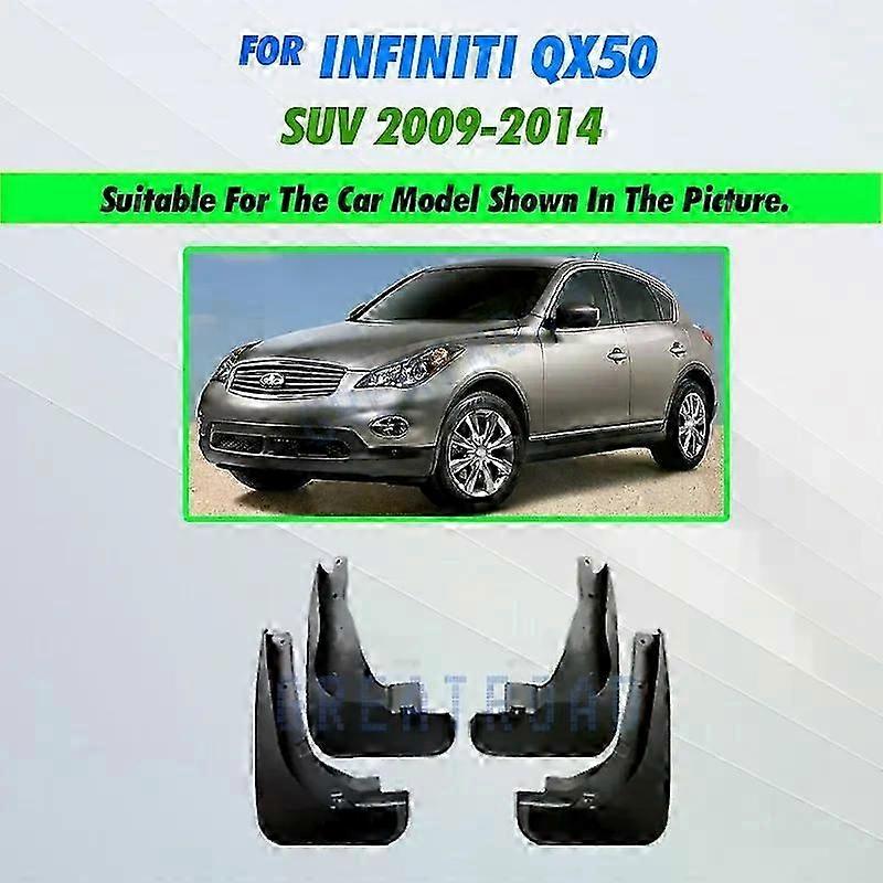 unique Car Mudflap for Infiniti QX50 2009-2020 Fender Mud Guard Flap Splash Flaps Mudguard Accessories 2010 2015 2016 2017 2018 2019