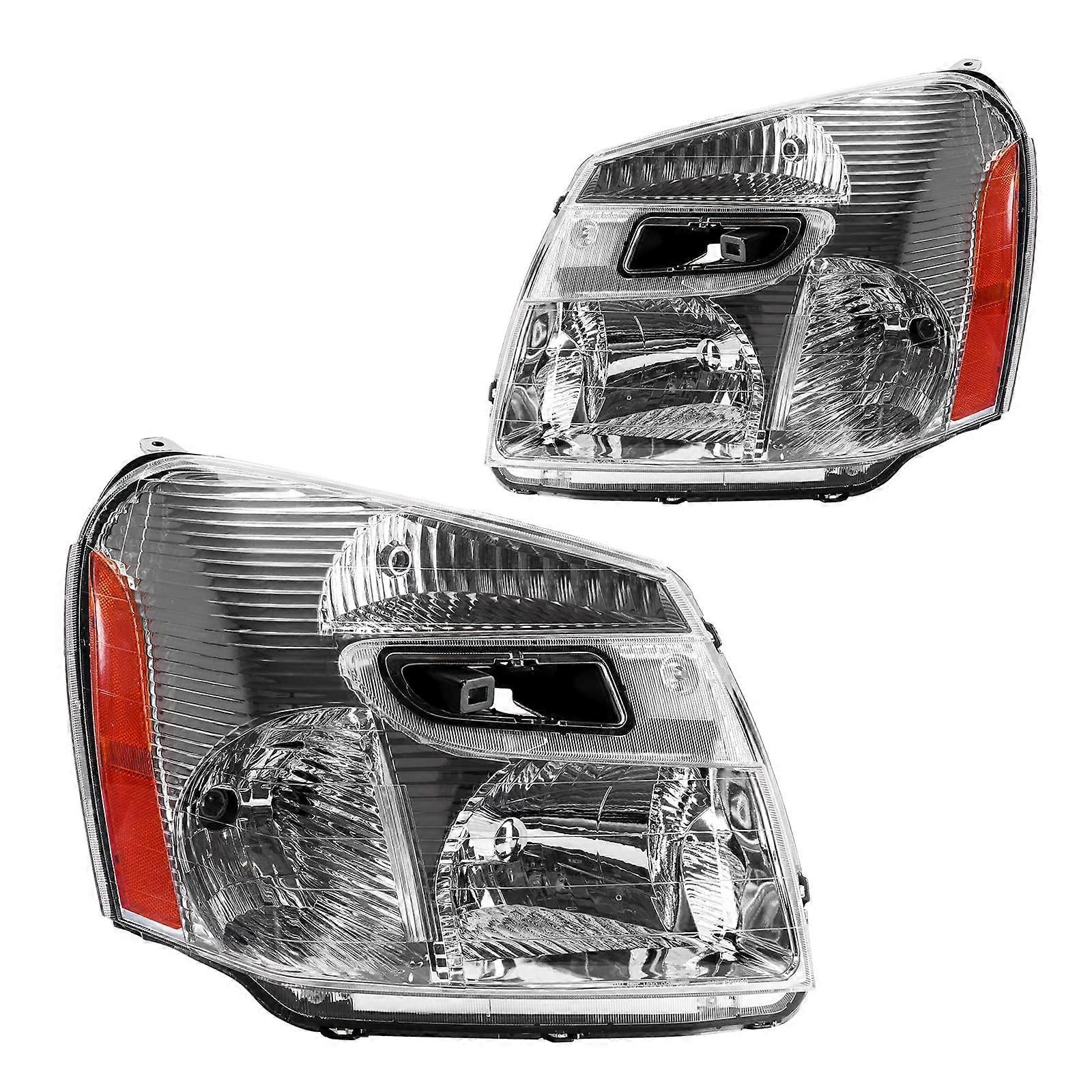 Headlight Assembly for 2005-2009 Chevrolet Equinox, Clear Lens Replacement Set, Driver and Passenger Side, 2 Pieces