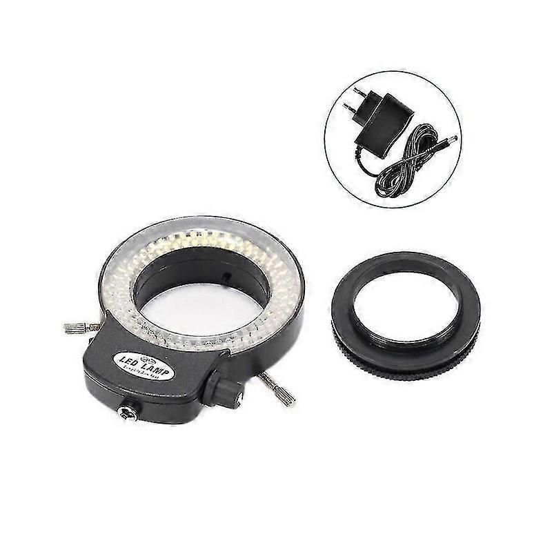 Variable 144 LED Ring Light for Stereo Microscope and Camera Adjustable Illuminator with Dimmer for Walkbee A B