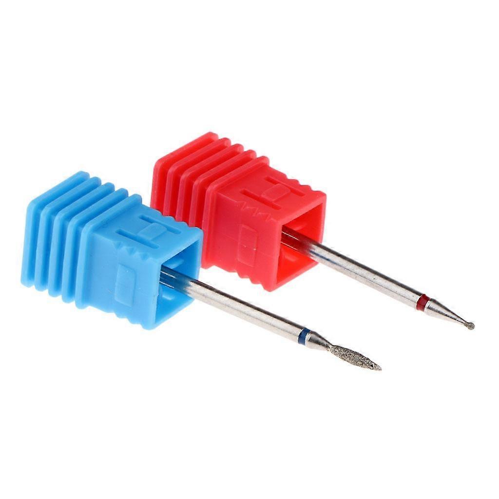 2Pcs Diamond Cuticle Clean Electric Files Buffing Tool 01