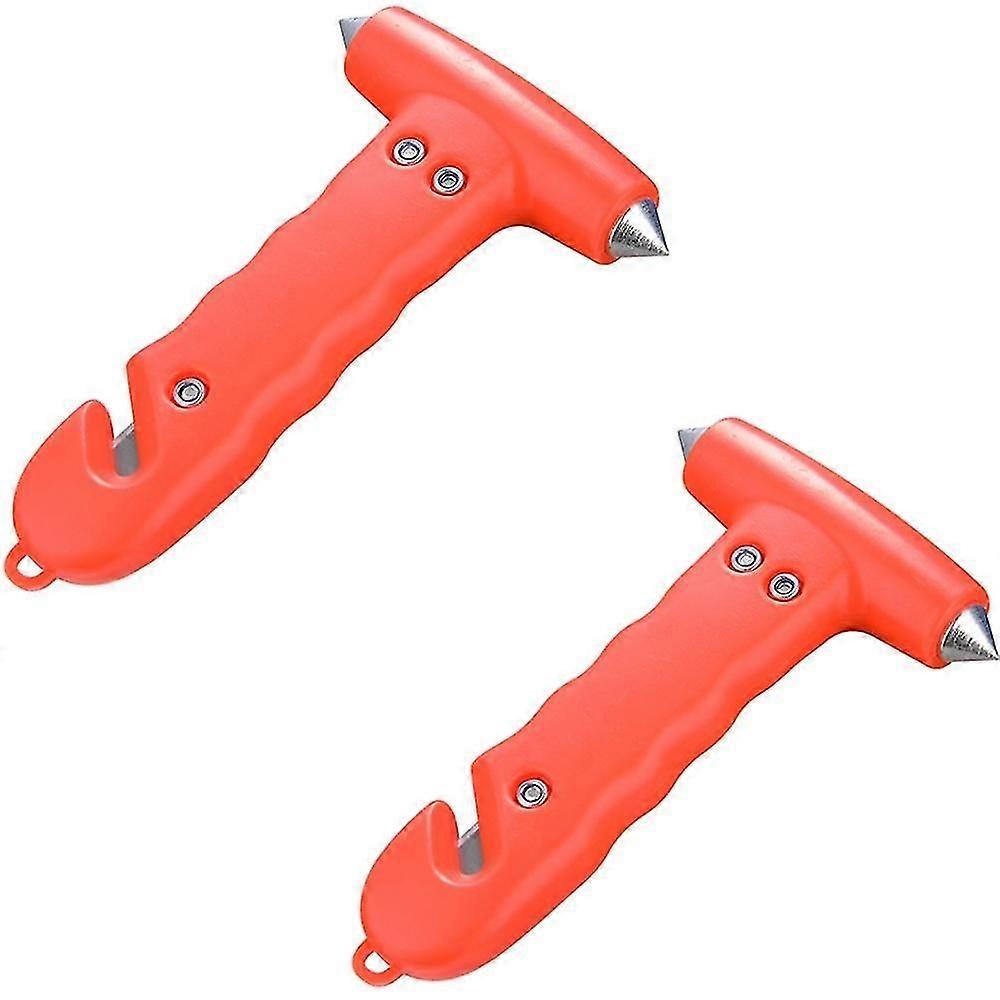 2 pcs Emergency multi-function hammer two-in-one vehicle metal solid window breaker