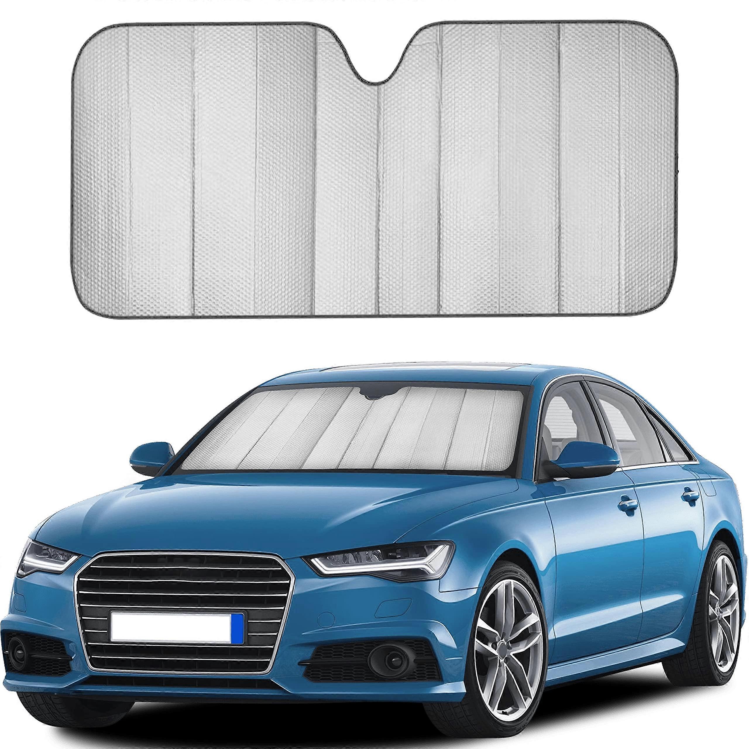 Accordion Sun Shade Foldable Front Window Shade Keeps Sun and Heat Out, Offers