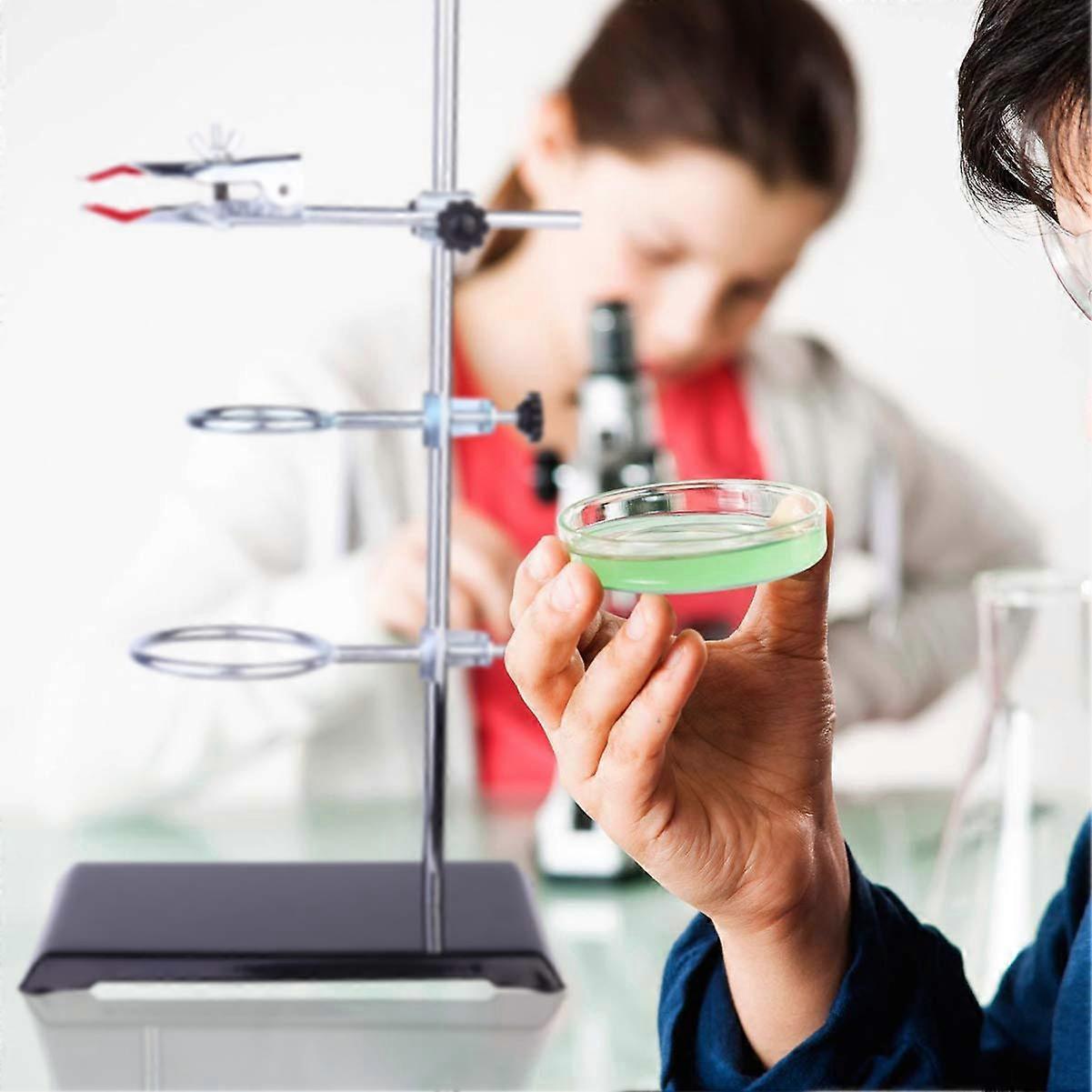 Lab Stand Set - Chemistry Lab Equipment Test Tube Rack Support, Iron ...