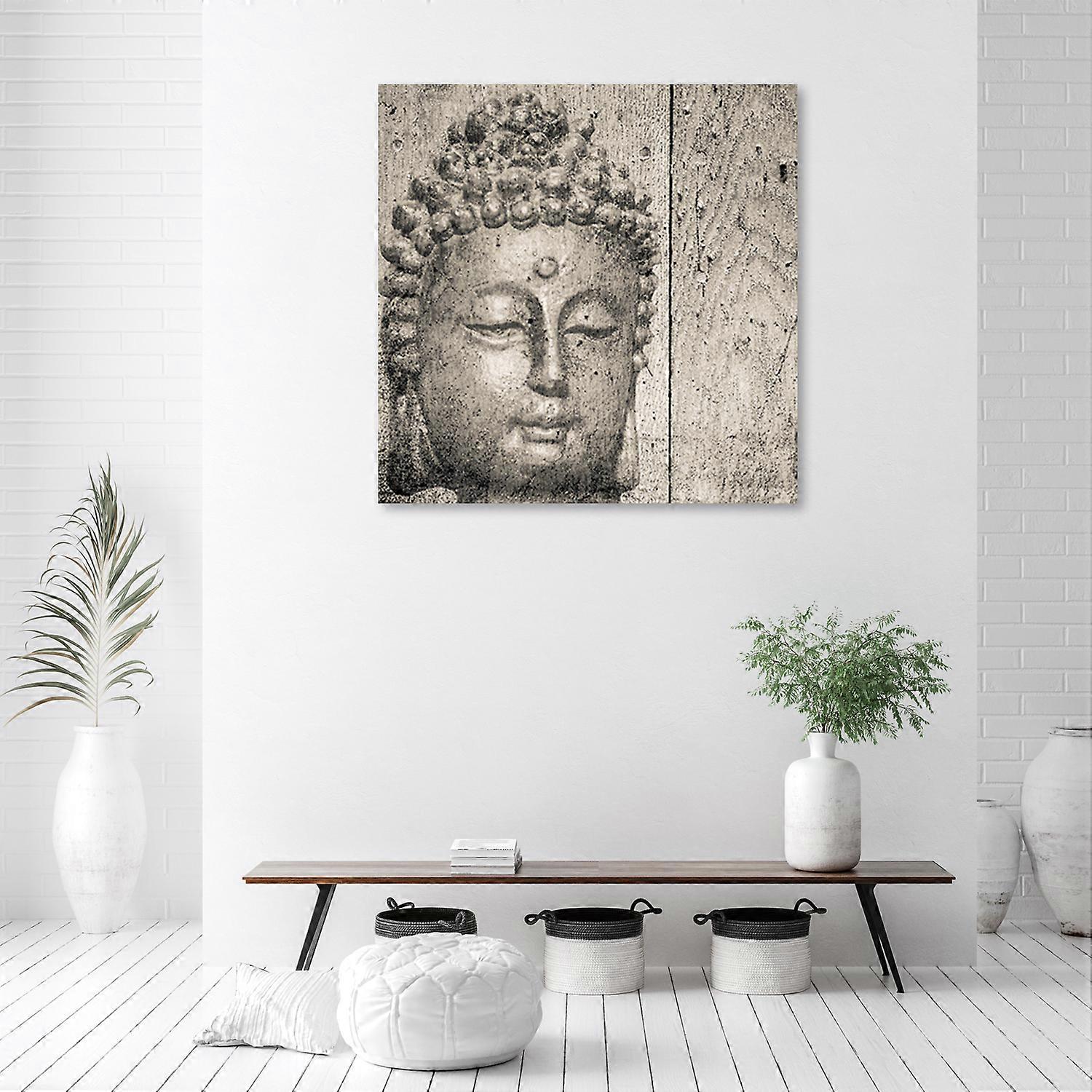 Leinwandbild, Religiös - Grau - 50x50