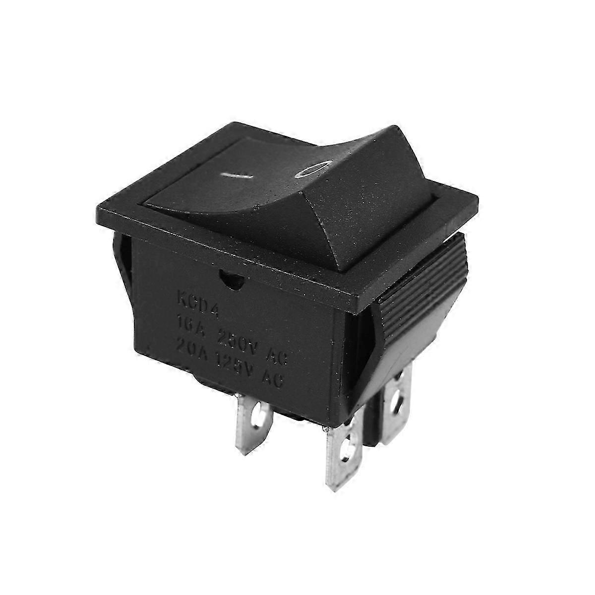 AC 250V 16A 4 Pin 28x21mm ON/OFF I/O 2 Position DPST Snap in Boat Rocker Switch