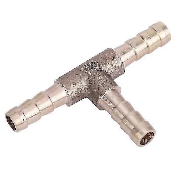 Brass 3 way fuel pipe joint connector T piece 6mm Compatible With compressed air oil gas pipe AB077 -CDSX