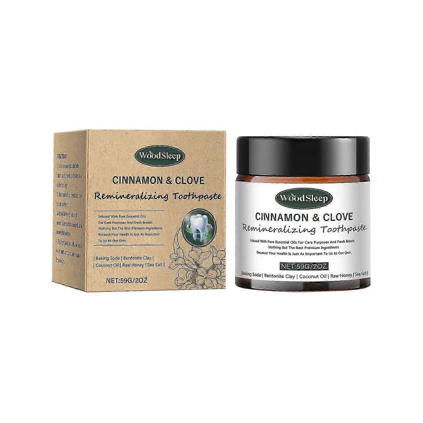 Woodsleep Fresh Bentonite Toothpaste Clean Teeth Protect Enamel Mild Ingredients Teeth Care