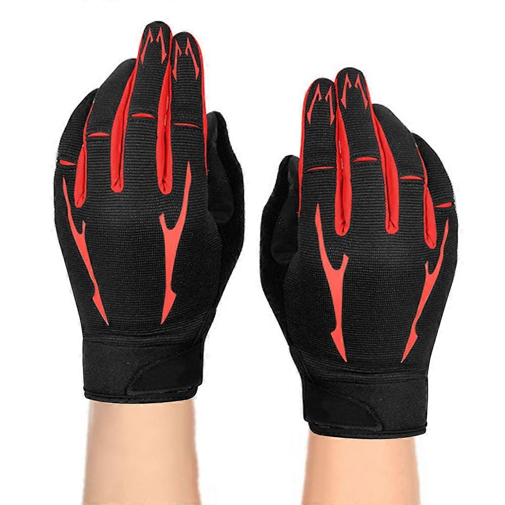 Sporthandskar|Helfingercykelhandskar - Röd M