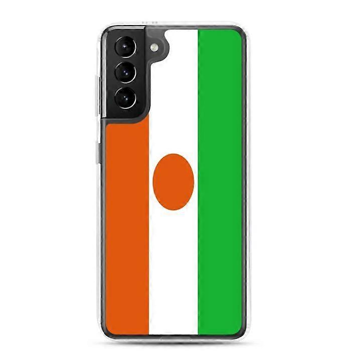 Phone Case - PIXELFORMA - Niger Flag - Samsung Galaxy S20 Plus - Transparent Plastic - Flexible
