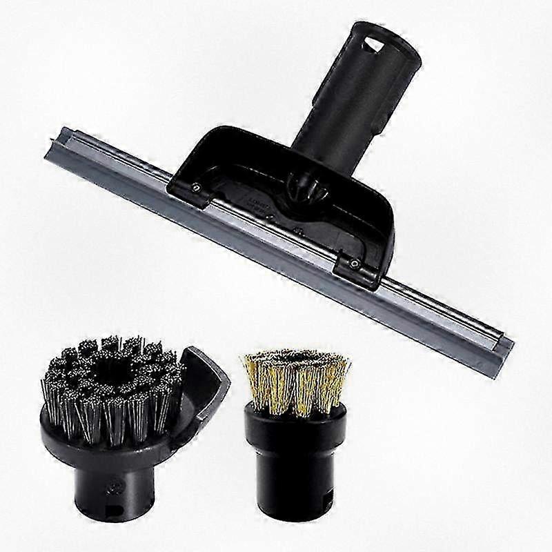 Round Brush and Scraper Nozzle for Steam Cleaner Mirrors Compatible with Certain Models S2, S3, S4, S5, Ctk10, Ctk20