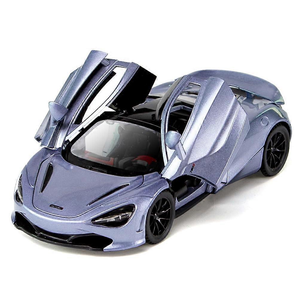 Toy Cars 720s Model Die-cast Vehicle Blue Alloy with Sound and Light Features for Collectors
