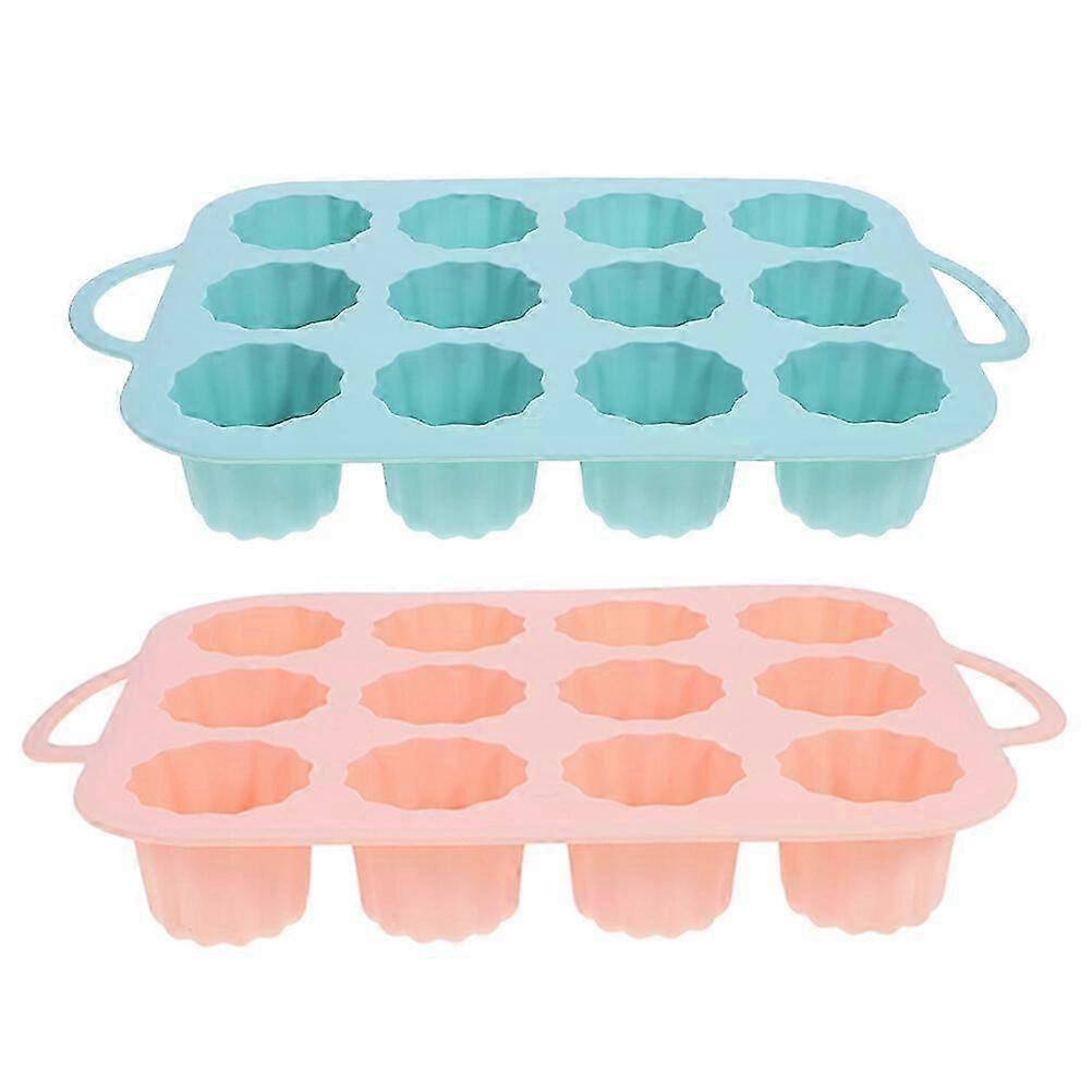 2pcs Baking Mold Cupcake Mold Silicone Baking Cupcake Mold Reusable Muffin Pan