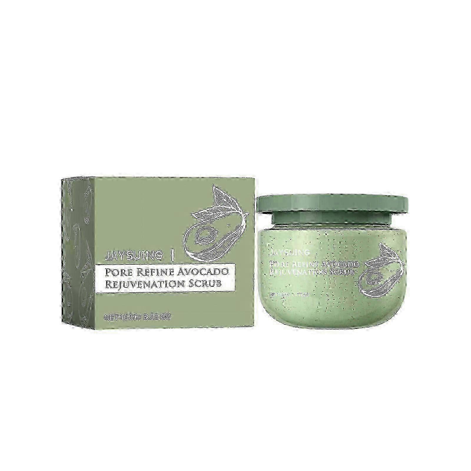 Avocado Ice Cream Scrub, Full Body Clean Exfoliating Dead Skin Soft Body Scrub