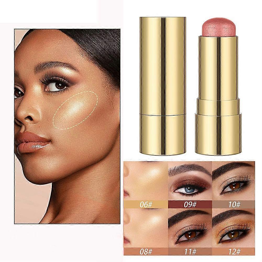 #3(C)$ Popular multifunctional highlighter, contouring and brightening makeup stick, primer, concealer, lazy eye shadow and blush stick