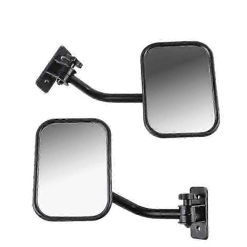 Türen ab Spiegel für Jeep Wrangler TJ JK LJ Schnellspanner Seitenspiegel Schwarz 2er-Pack