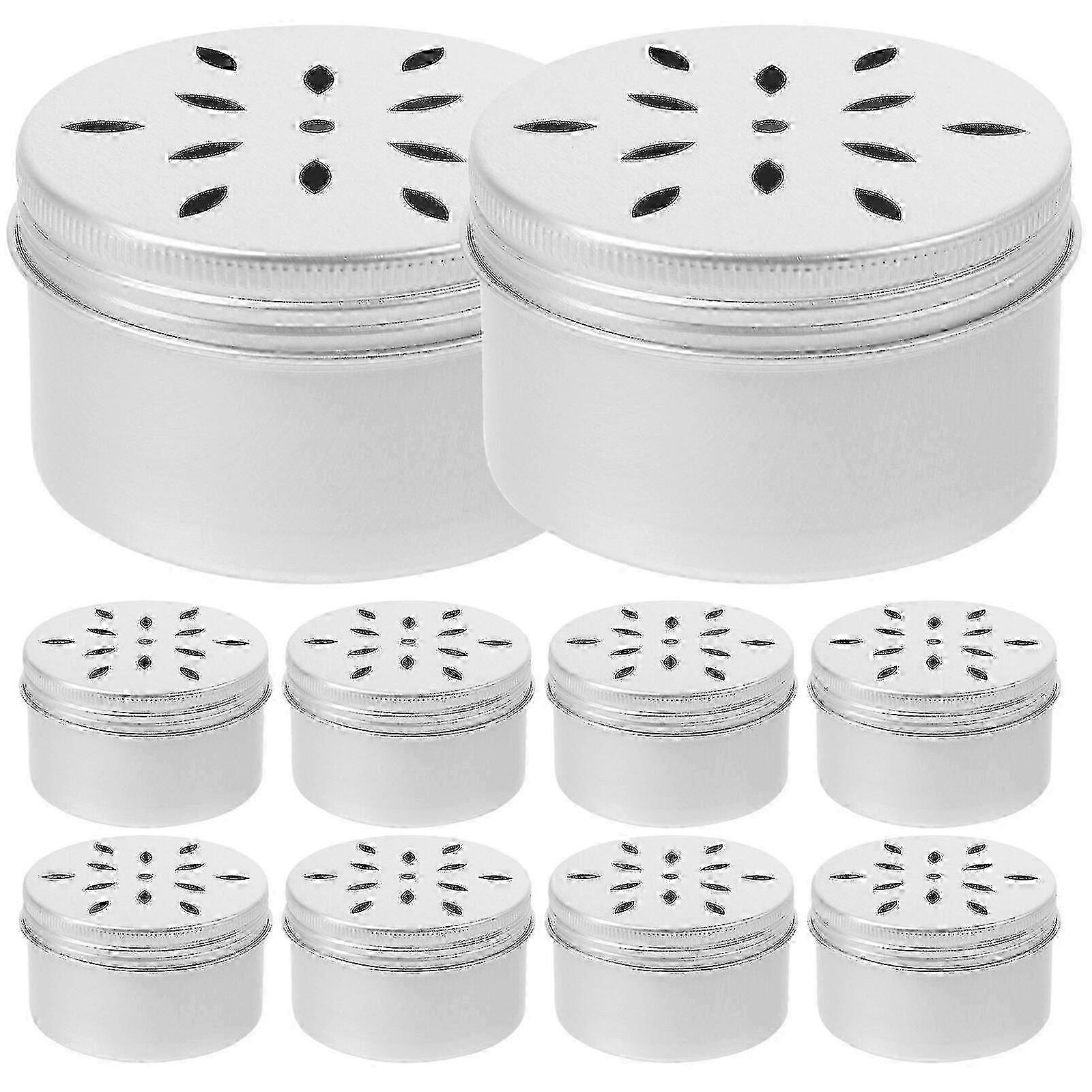 10pcs Dog Nose Training Tool Sniffle Box Work Accessory 6.8X6.8CM Silver