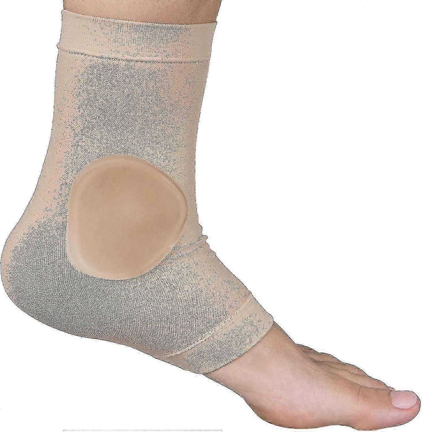 Ankle Bone Protection Gel Pads Socks - 1 Pair for Boots, Skates, Splints, Braces