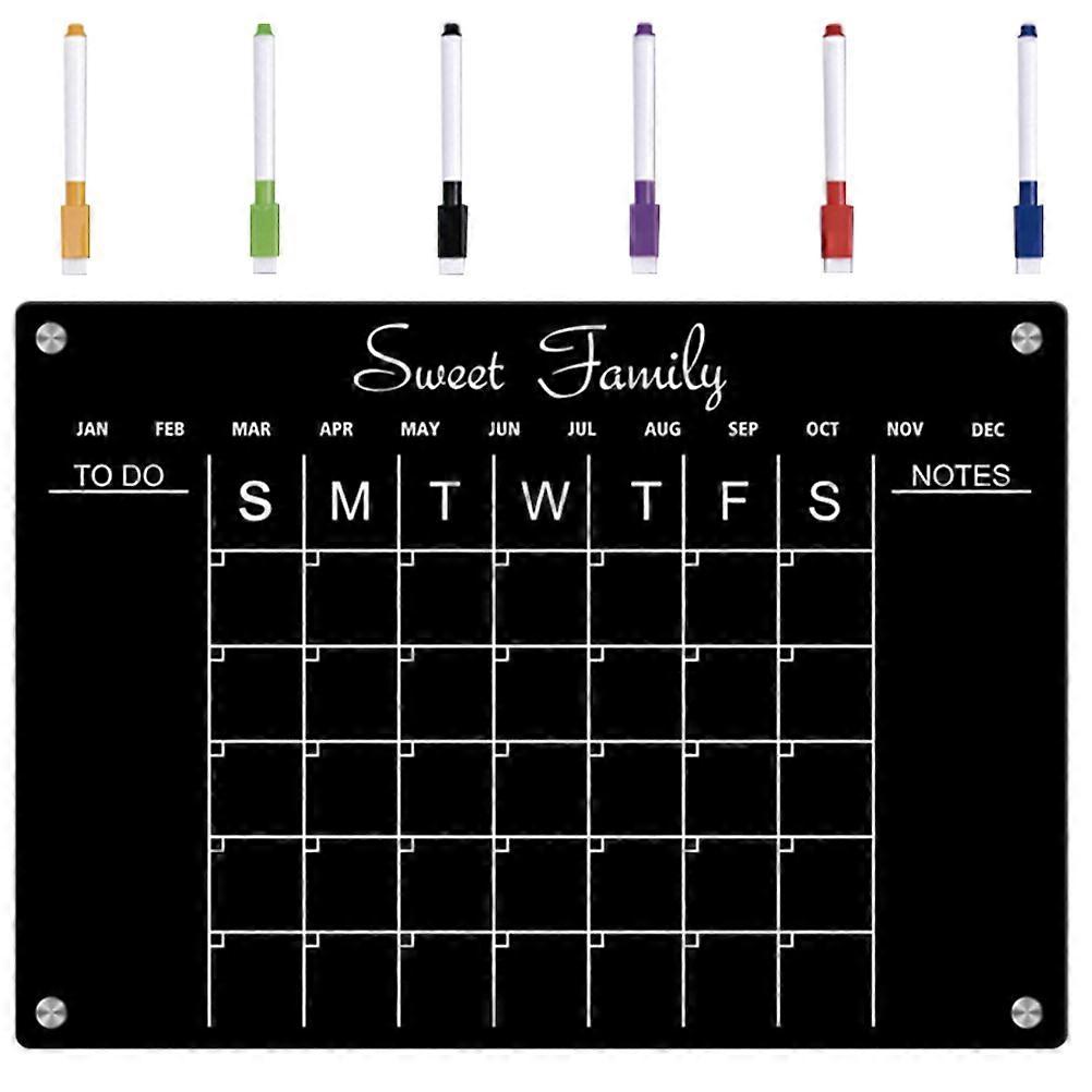 Fridge Board Erasable Note Boards Simple Design Memo Board 42x29.7cm Magnetic Schedule Recording 1 Set