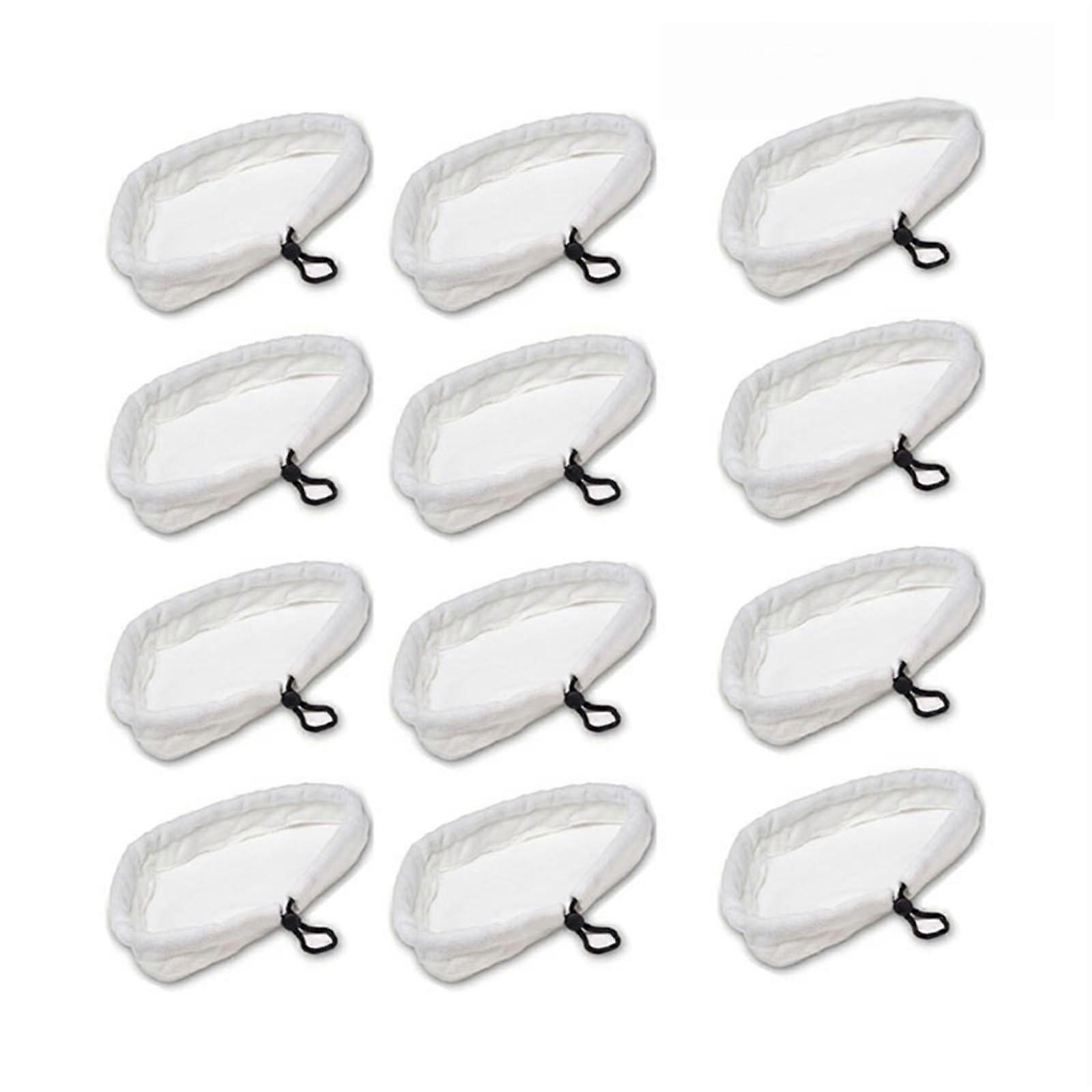 Steam Mop, Reusable Replacement Microfiber Cleaning Pads, washable cloths, compatible with Steamboy X5 H2O H20 S302 S001(12pcs)