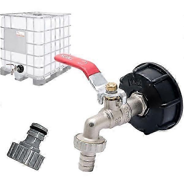 S60X6 Chrome Plated Brass Faucet Connector with 1/2 Hose Connector for Garden Faucet and Tank Adapter