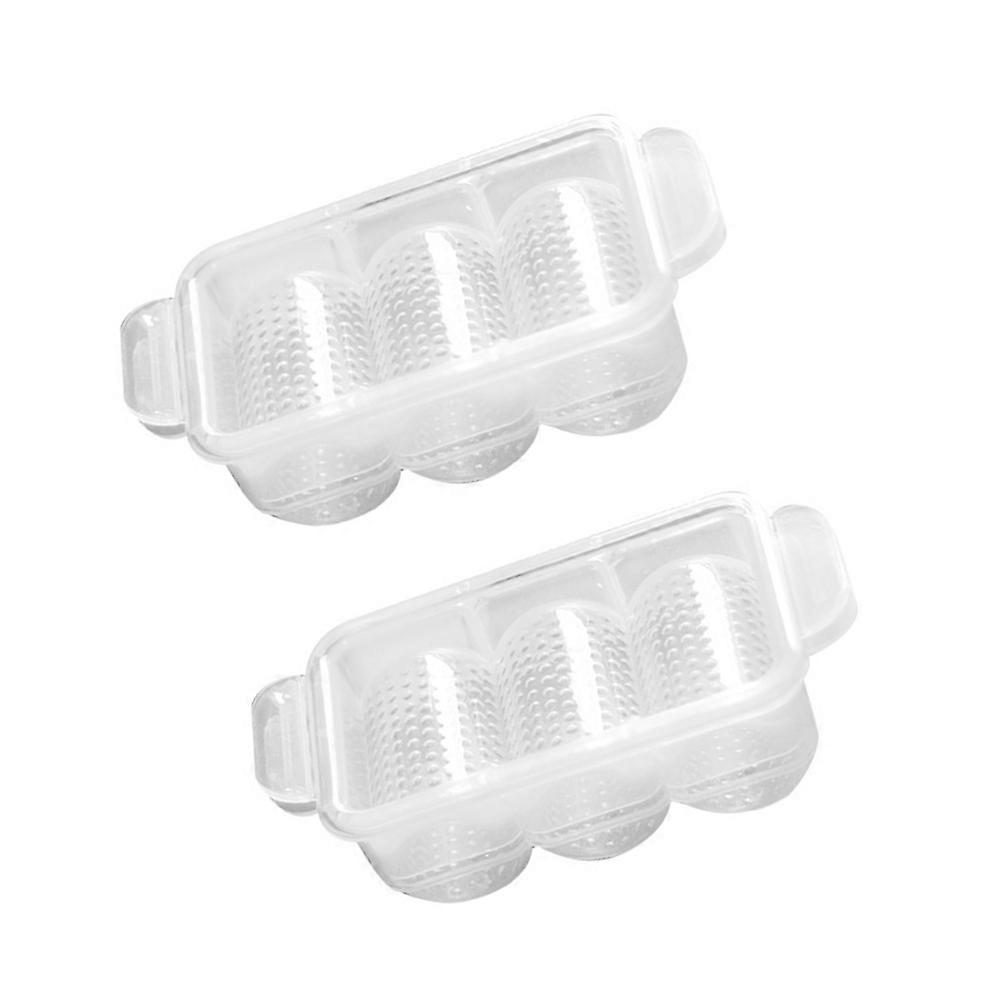 Japan Sushi Mold Sushi Making Tool Rectangular Grid for Restaurant Use Transparent 16x8x5cm Easy Cleaning 2Pcs