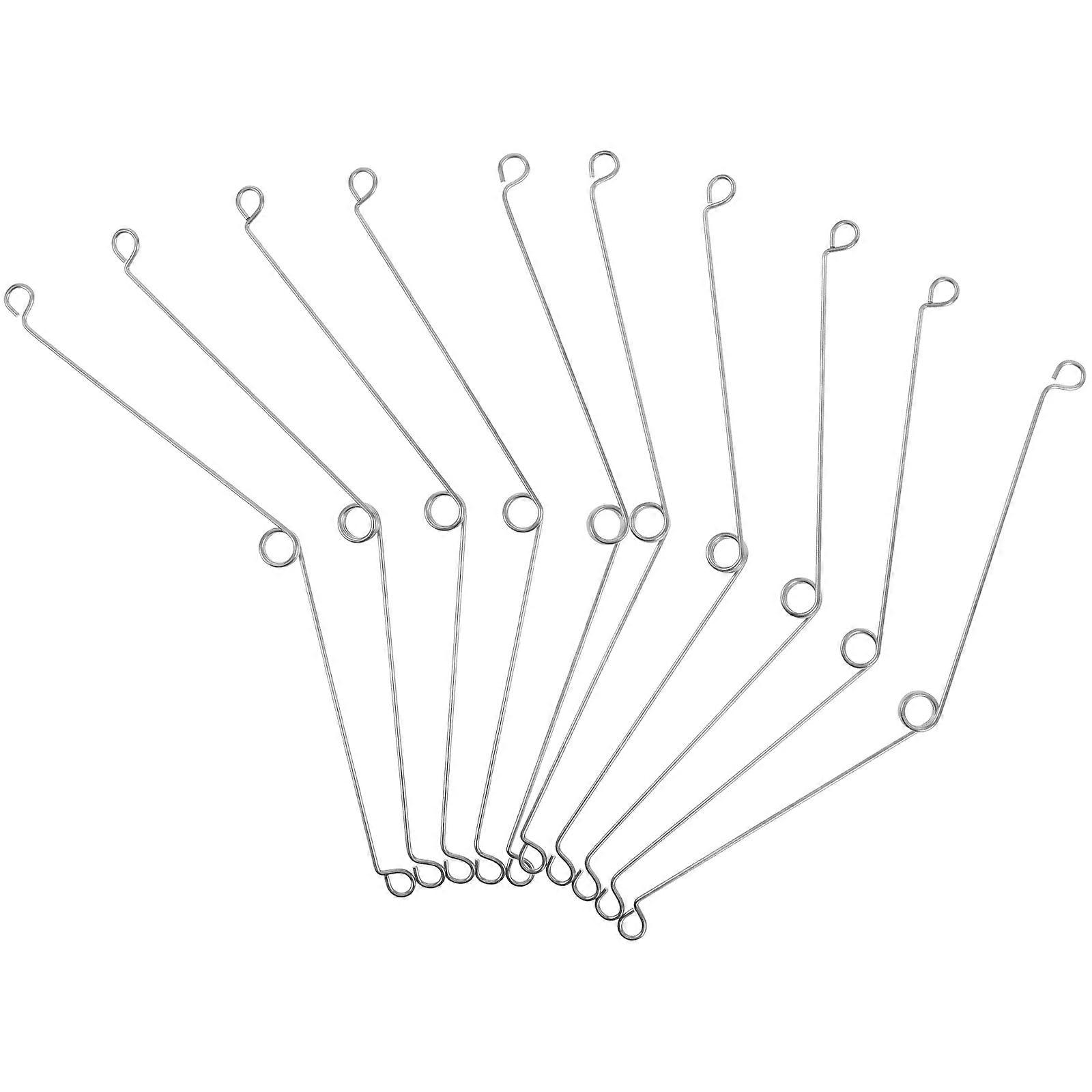 20pcs Metal Spring Clips for Recessed Lighting Trims with 8.65 Inch Torsion Spring Accessories in Silver