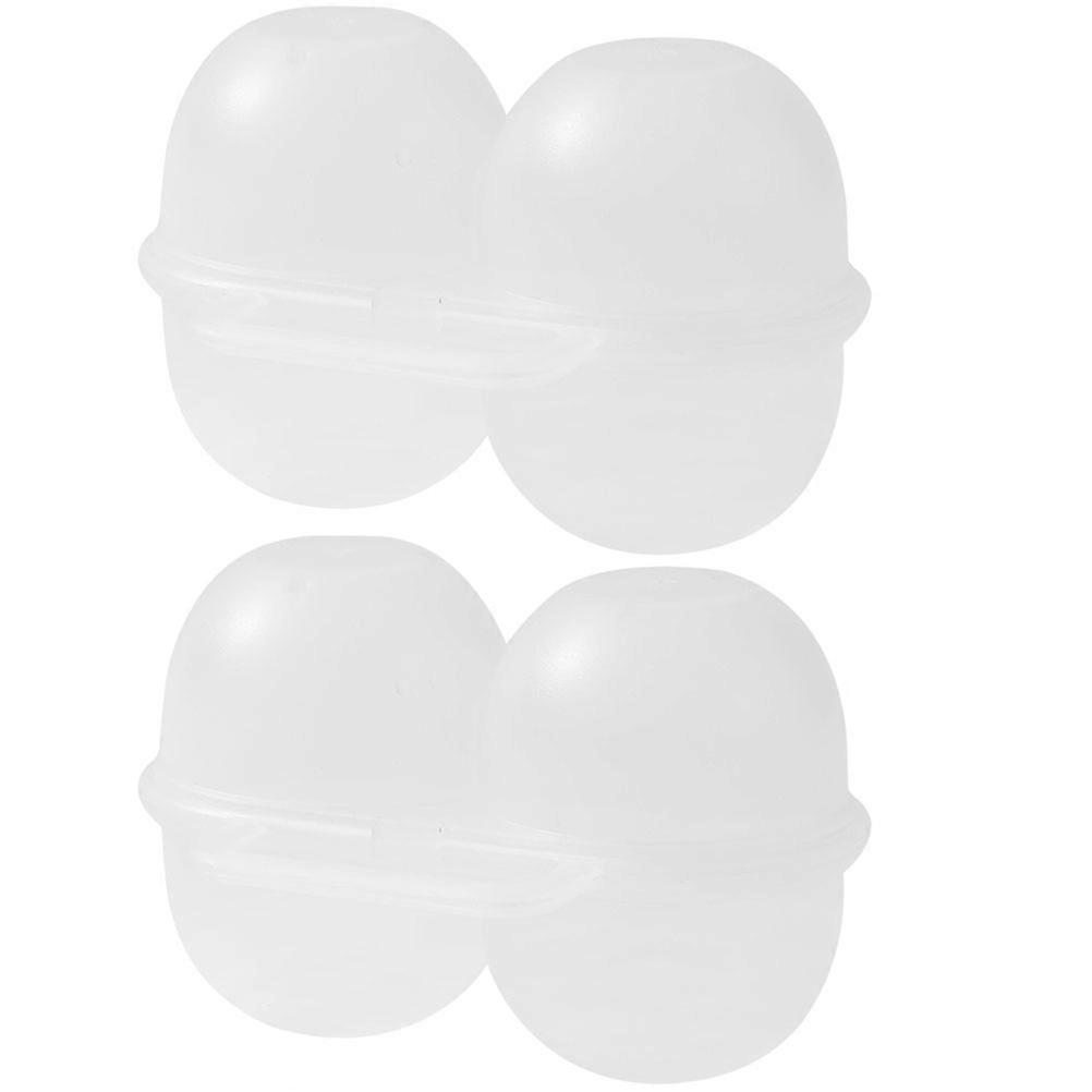 Portable Egg Container Storage Box Plastic Grid Design For Outdoor Camping 11X6.2X7CM 2Pcs