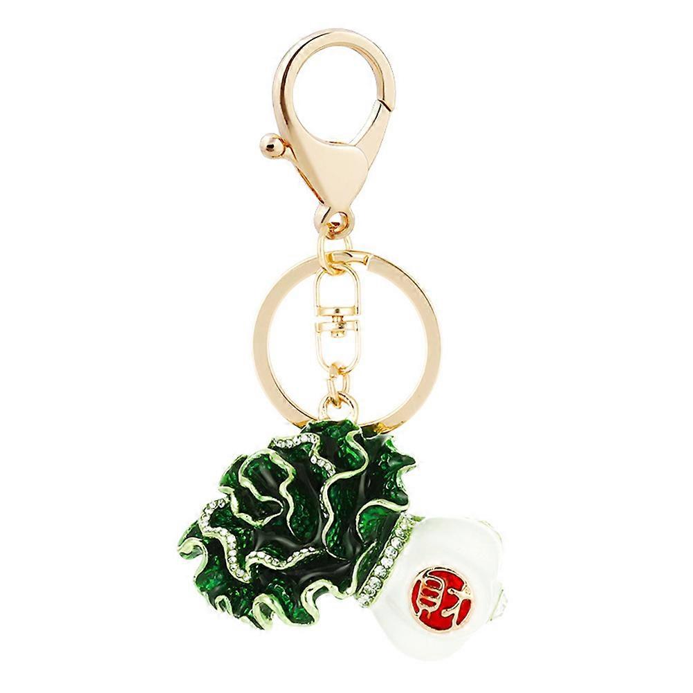 Car Key Decor Chinese Cabbage Pendant Keychain Ornament Multi Color 1Pack present Giving Accessory