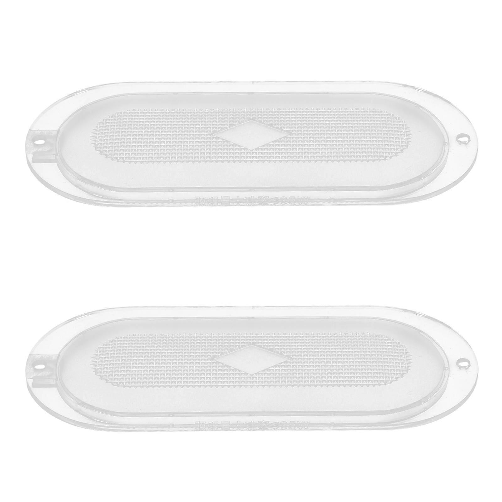 Clear Range Hood Lamp Covers Transparent Replacement Cooker Hood Light Lens For Kitchen Use Home Users 1Pair