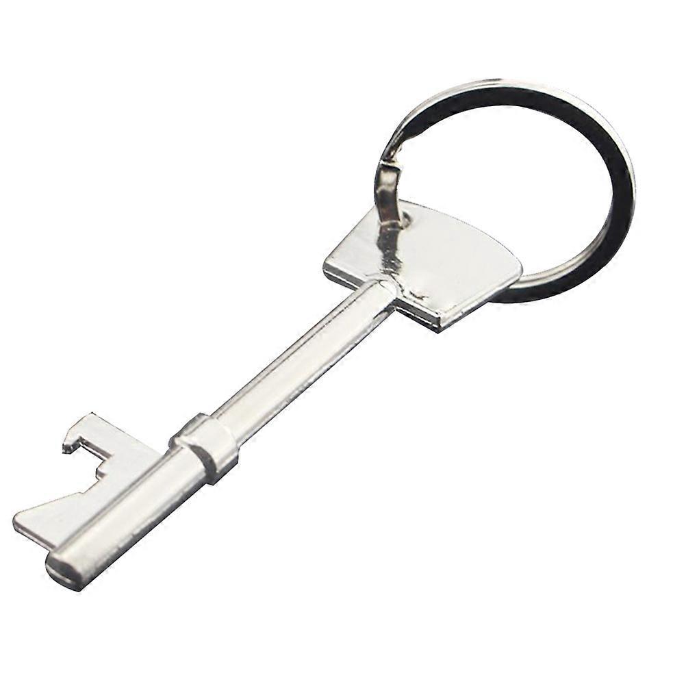 Bottle Opener Keychains Tool Keychain for Cell Phone Car Key Silver 1Set
