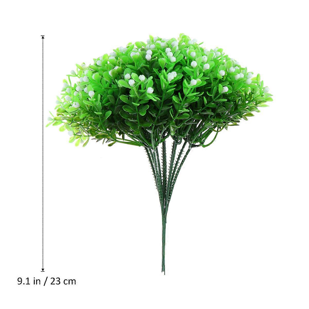 Artificial Flower Arrangements Simulation Plants Greenery for Office Use 10Pcs