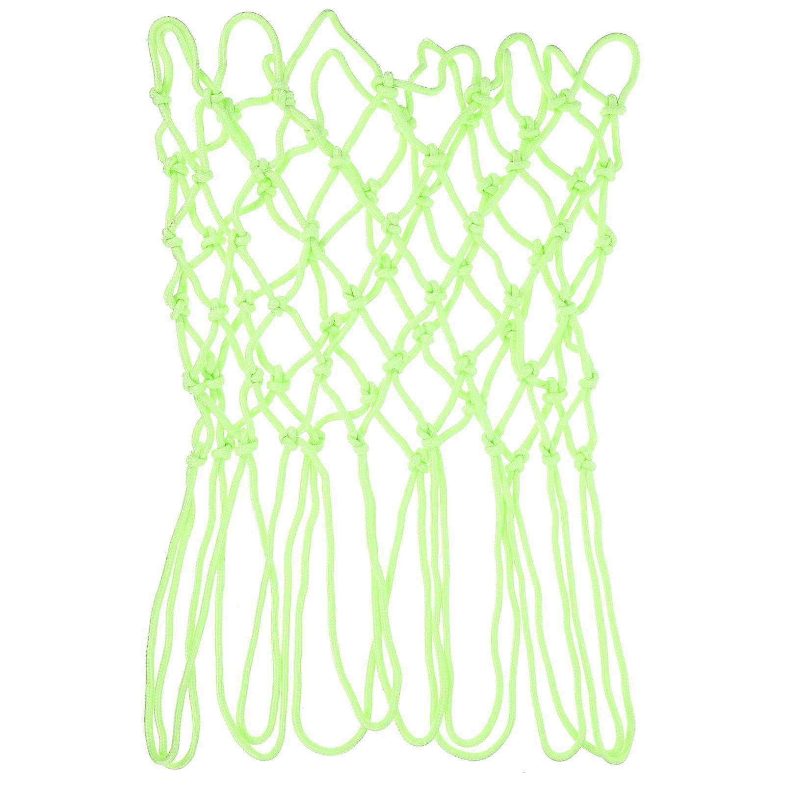 Basketball Net Heavy Duty Nylon For Outdoor Basketball Courts Light Green Standard Fit 1Pcs