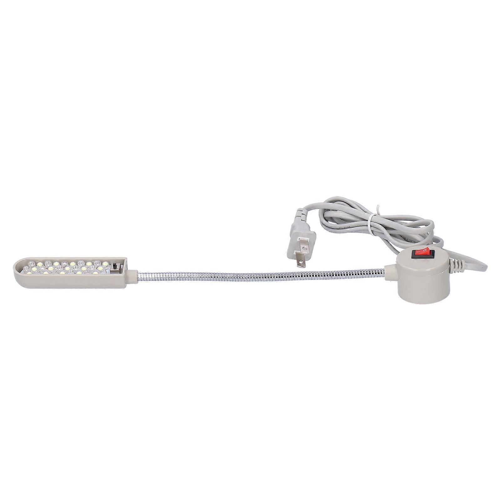 Sewing work light, magnetic base, elastic gooseneck, 30 UV LEDs + white light