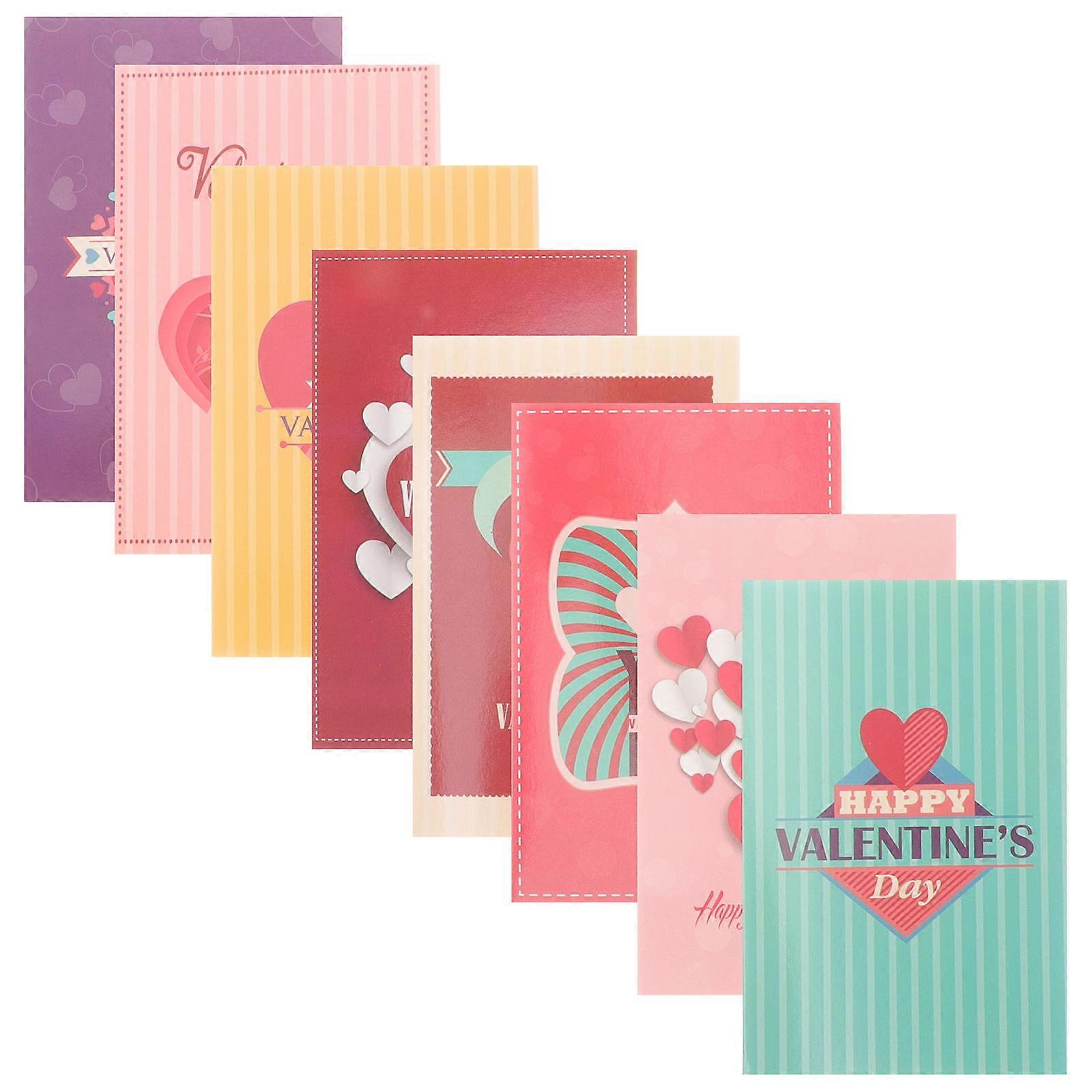 Valentine's Day Greeting Card Kit Romantic Design Lover's Expressing Love Assorted Color 15x10cm 24Pcs