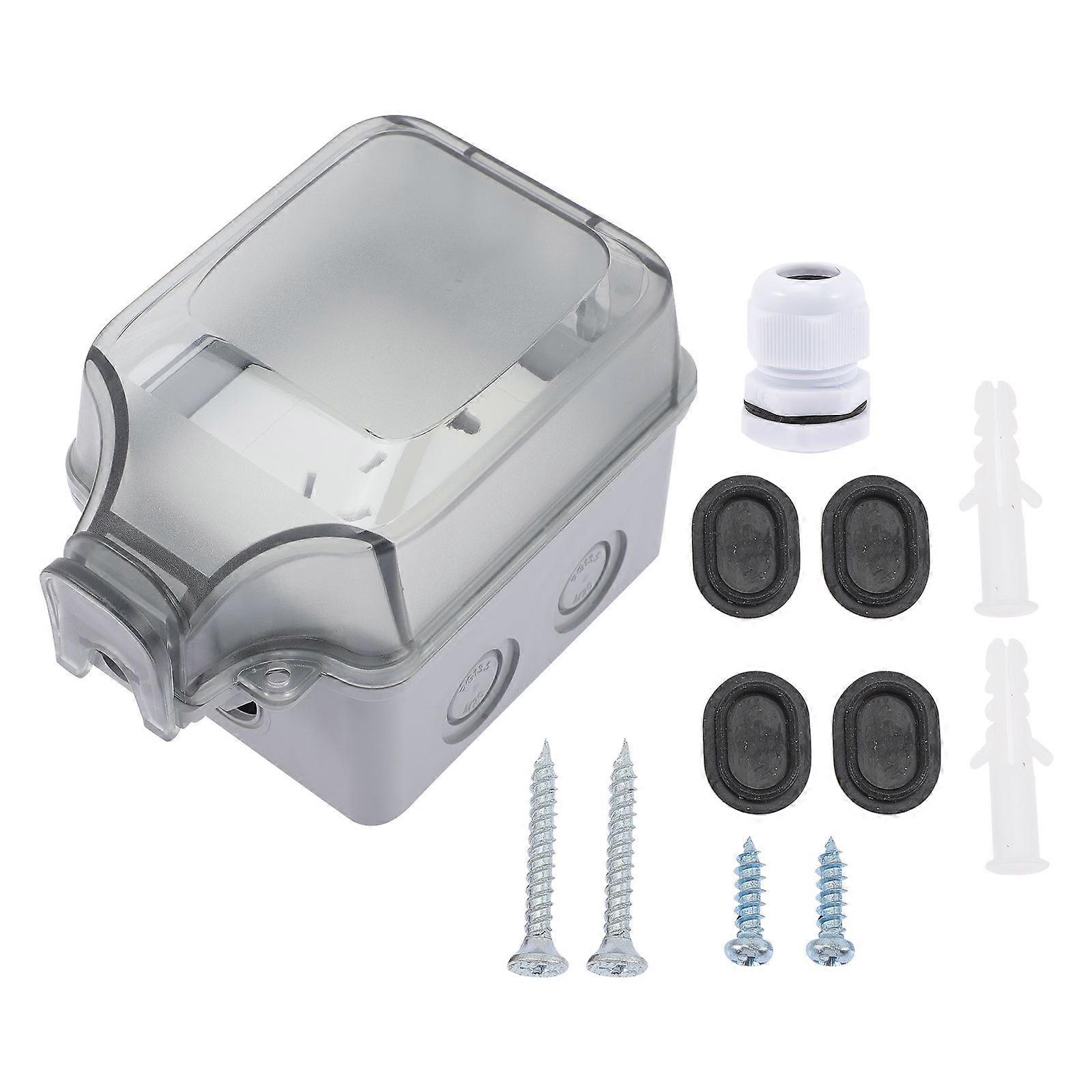 Weatherproof Electrical Sockets Cover Plates Outdoor Socket Cover Protective Cover 1Set