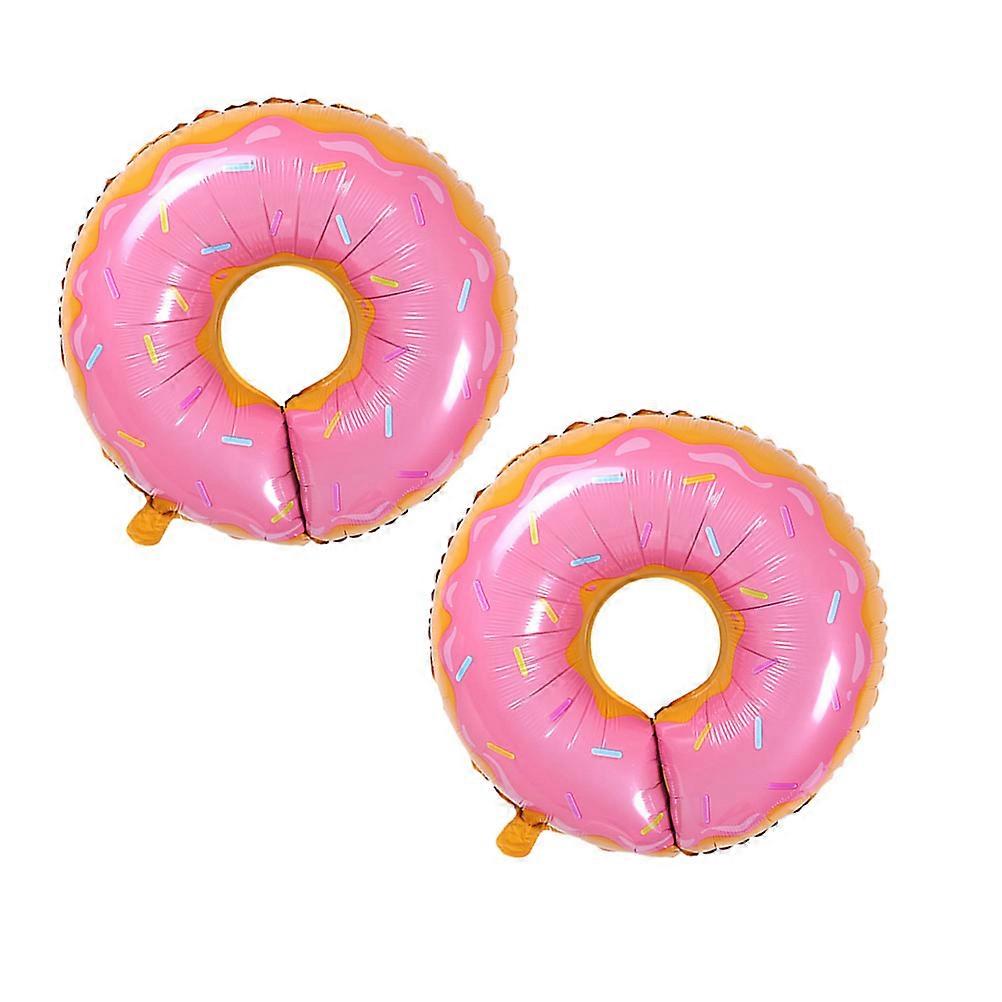 Doughnut Balloon Decoration Foil Balloons 2Pcs
