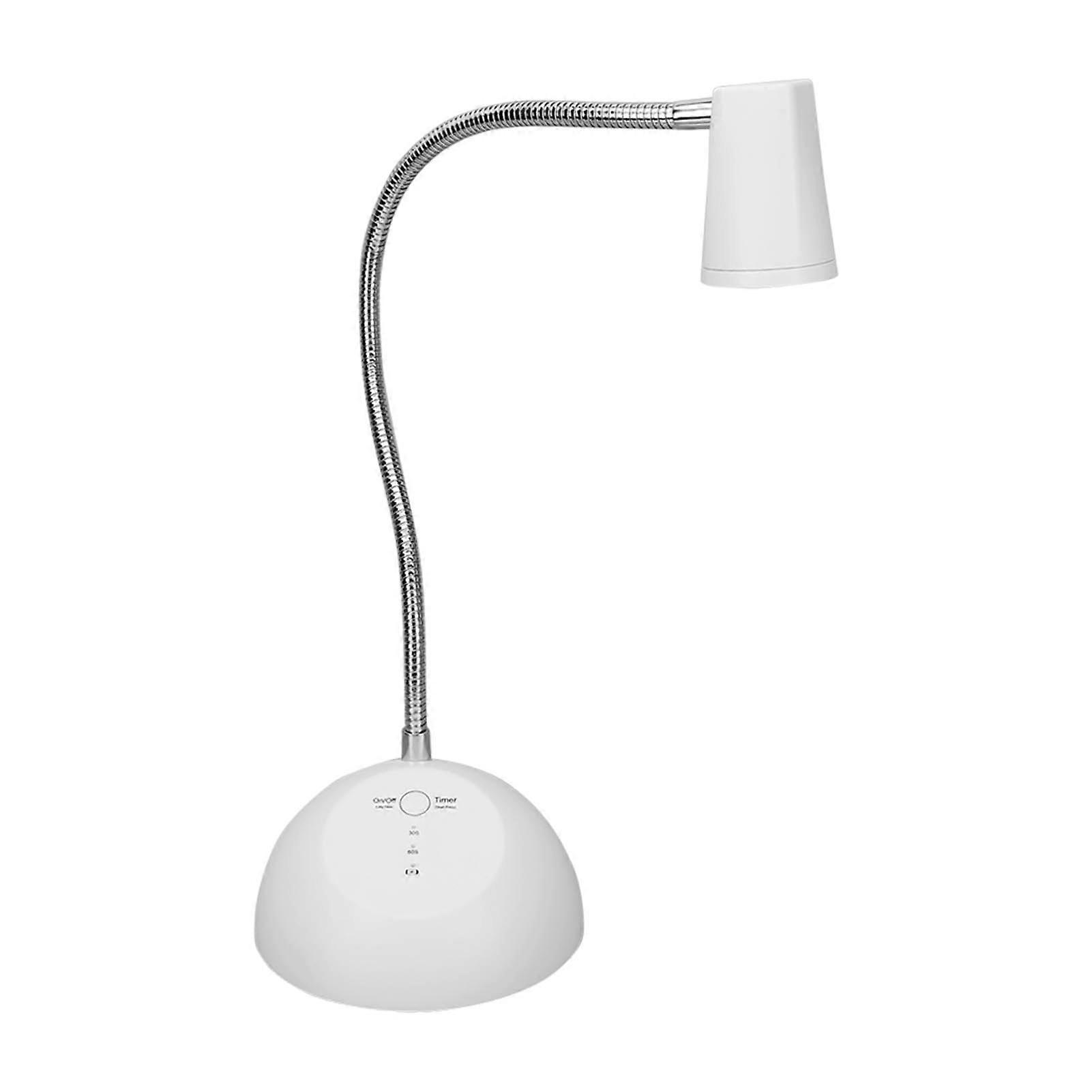 LED UV Nail Lamp for Gel Nails with Gooseneck 2 Timer 18W Rechargeable Cordless Nail Art Lamp