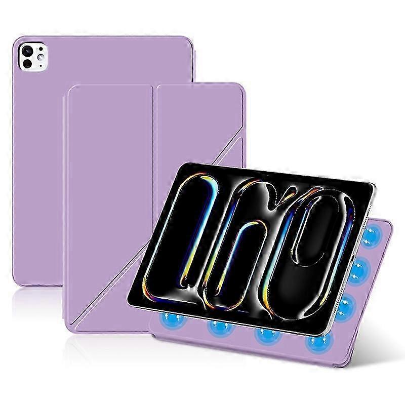 Magnetic Attachment Leather Case for Tablet with Origami Stand, Suitable for iPad Pro 13 (2024)