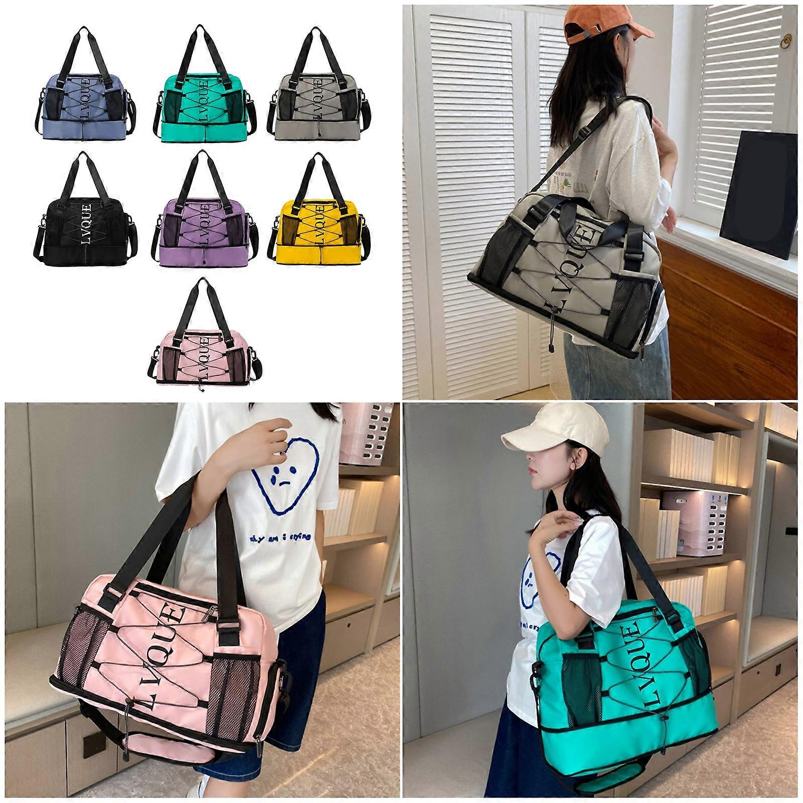 Sac De Sport 3 En 1 étanche 40L – Compartiment Chaussures – Poche Humide – Noir