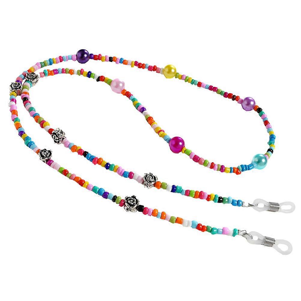 Eyeglasses Chain Delicate Beard Design Anti Skid Prevent Glasses Fall Multi Colored 70x0.7cm 1Set