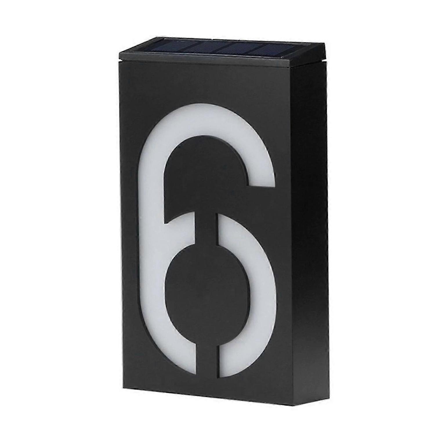 Solar House Number Light LED Illuminated Address Plaque for Houses Address Numbers Solar Powered LED Address Sign for Home Villa Yard Street