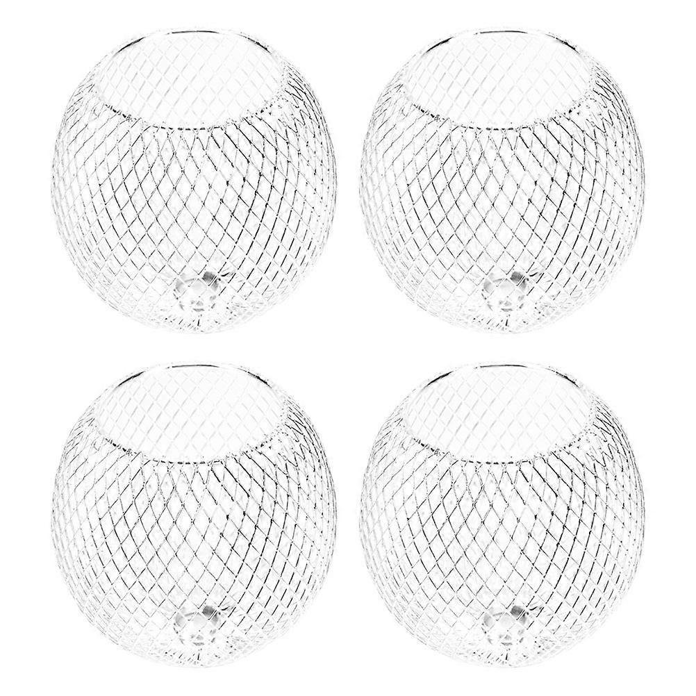 Pendant Lampshade Small Lampshades For Table Lamps Store Accessory Silver 8x7CM Light Diffusion 4Pcs