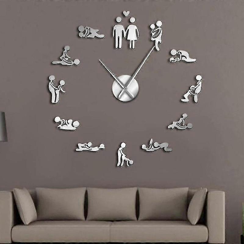 For Sex Love Position Mute Wall Clock WS17372[HSfF]