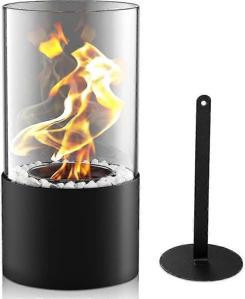 バイオエタノールテーブル暖炉、燃焼室付きテーブル暖炉、長期燃焼、屋外および屋内用のポータブルテーブルファイア、バルコニー、テラス