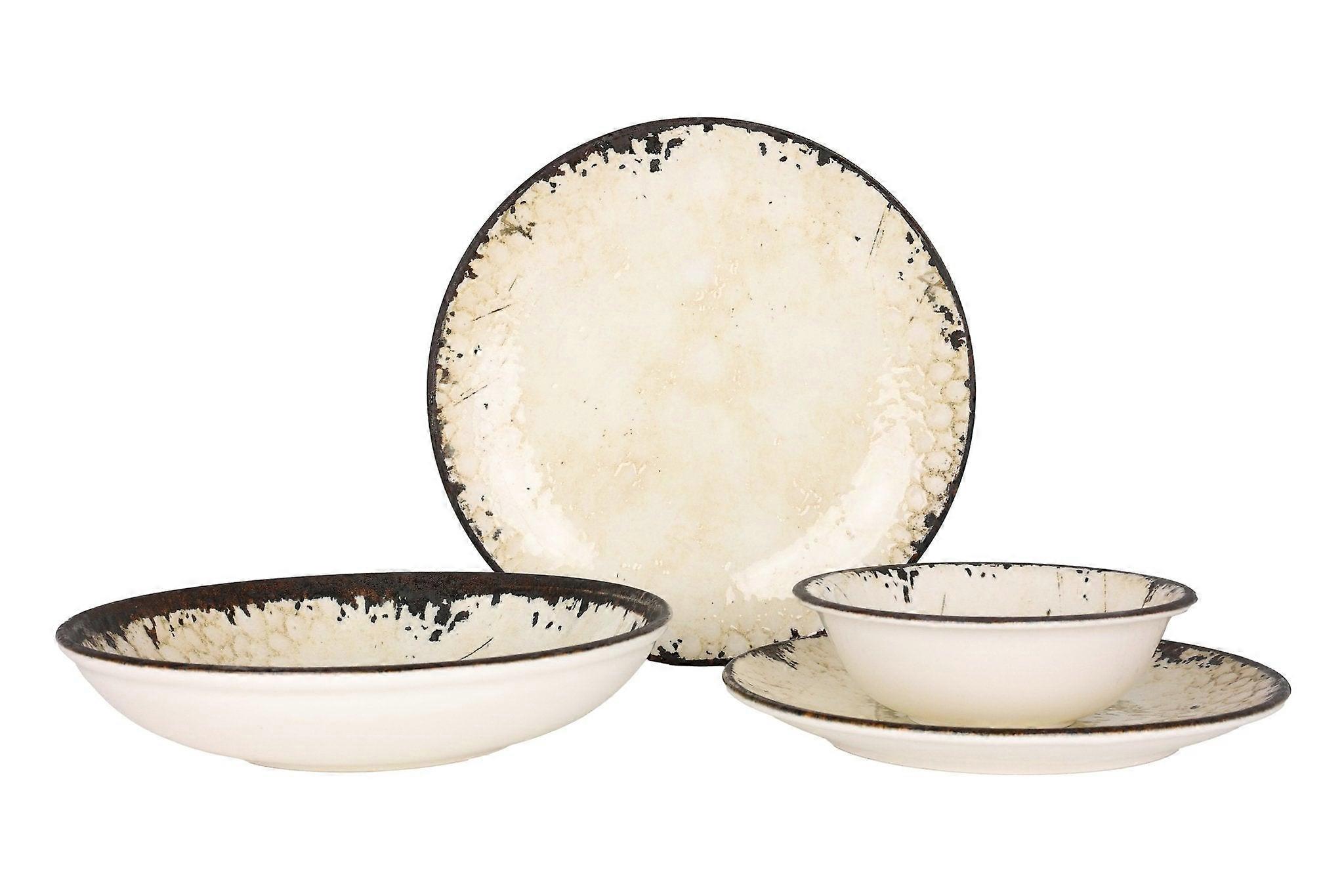 Rinart Serviesset (Groot) - Vega - 24 stuks - 6 persoons - Porselein