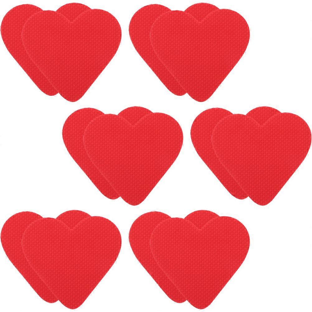 Anti-Slip Heel Stickers Non-Slip Shoe Pads Adhesive Sole Protectors High Heels Walking Red 6Pcs