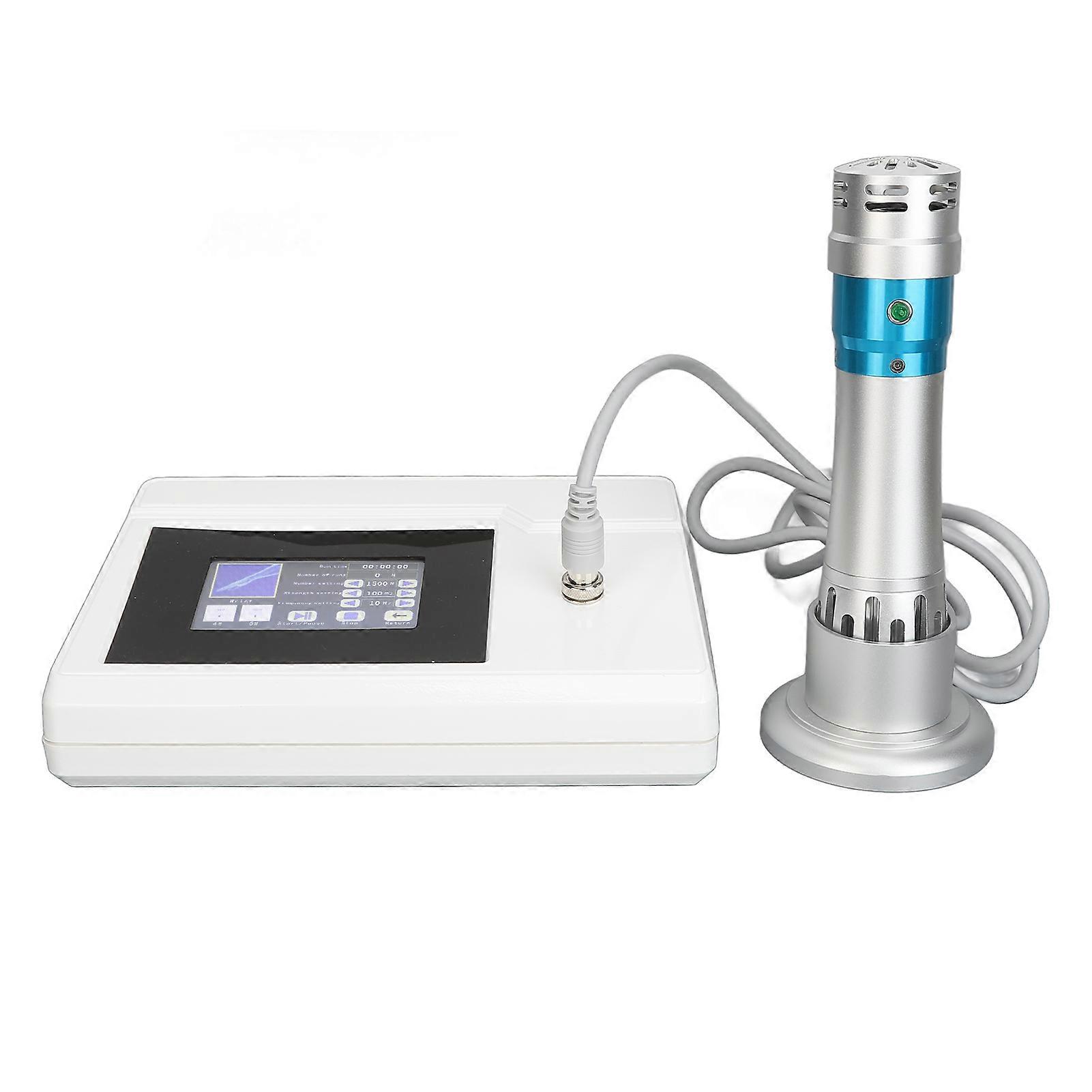 Body Muscle Shockwave Massager Reduce Soreness Portable Extracorporeal Radial Shockwave Machine with Blue Handle 110‑