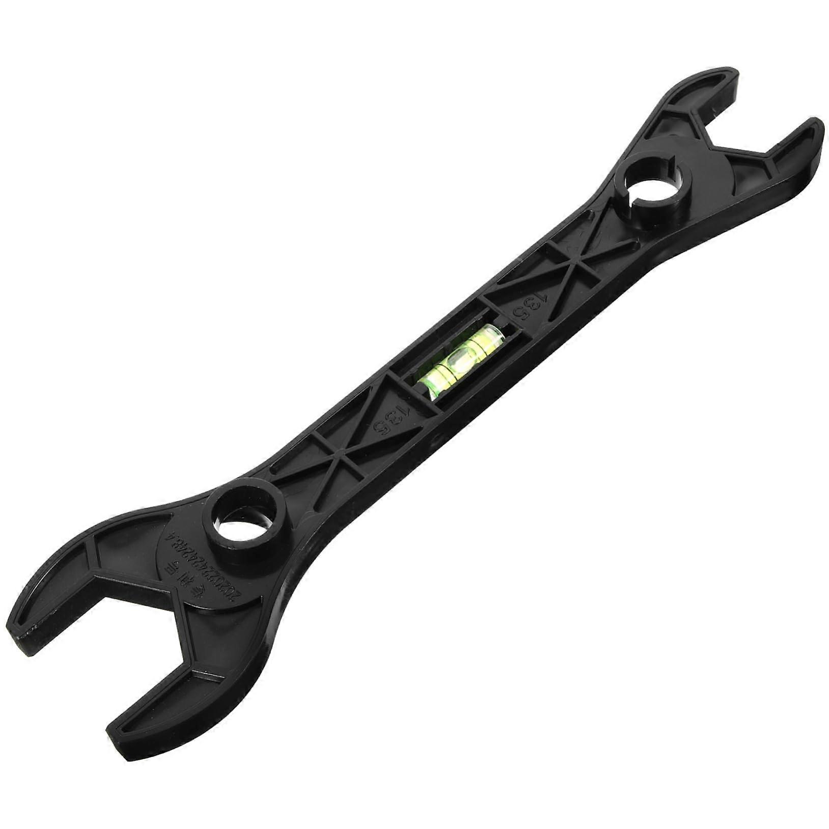 Small Sanitary Tool Key for Tap Installation and Replacement with Spirit Level Double-Sided for Showers and Faucets