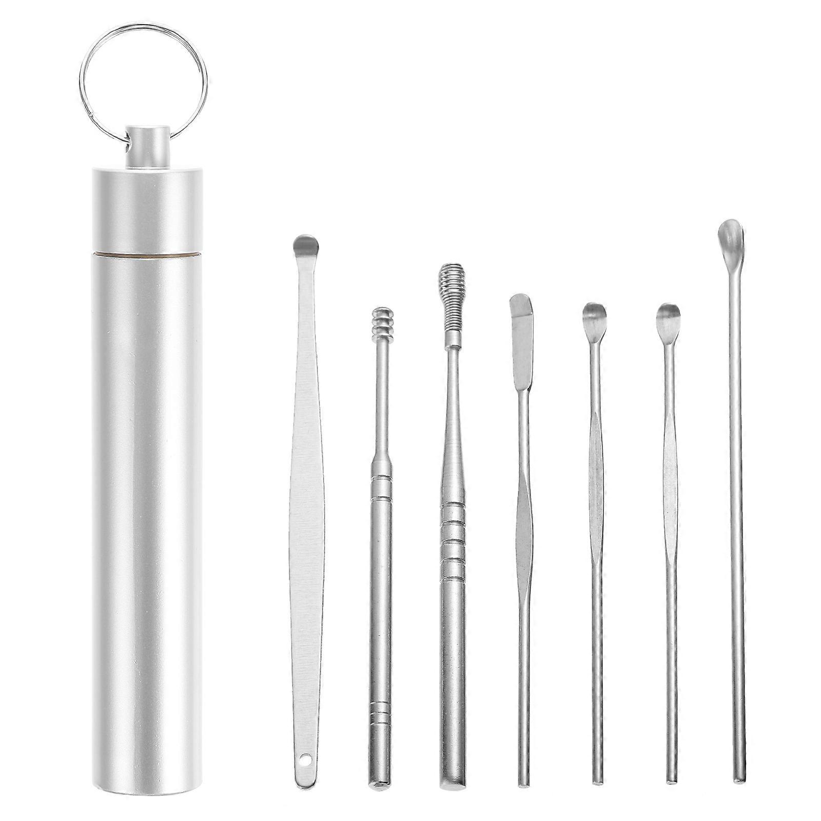 Here's a polished and professional product description for your **7 Pcs Stainless Steel Ear Wax Cleaning Kit**:
### **7 Piece Stainless Steel Ear